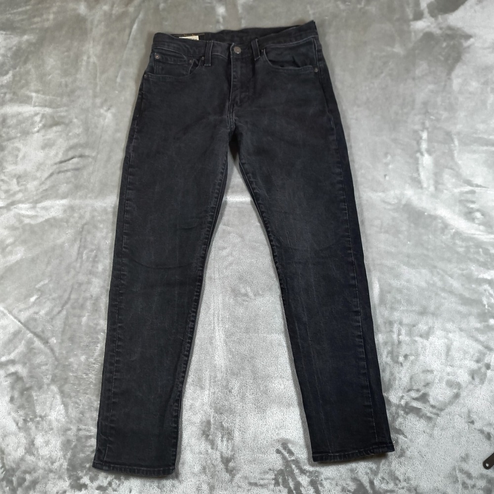 Levis Premium 512 Jeans Mens 28x26 Black Slim Taper‎ Stretch Denim Casual